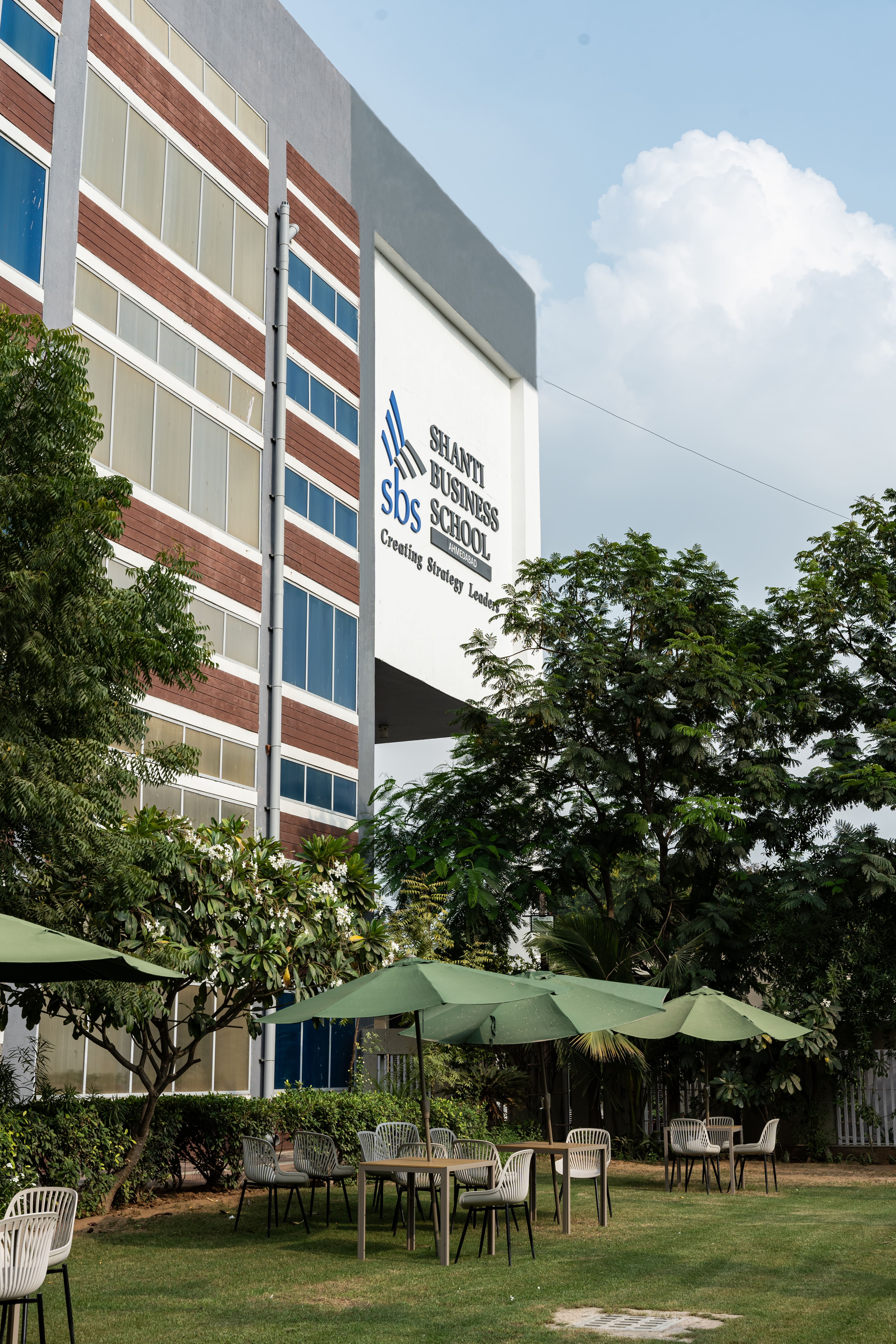 Shanti Business School campus building