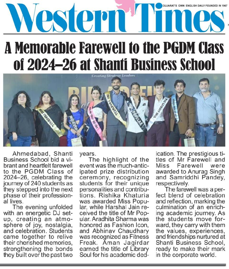 Farewell Party 2024 - 2026 Batch