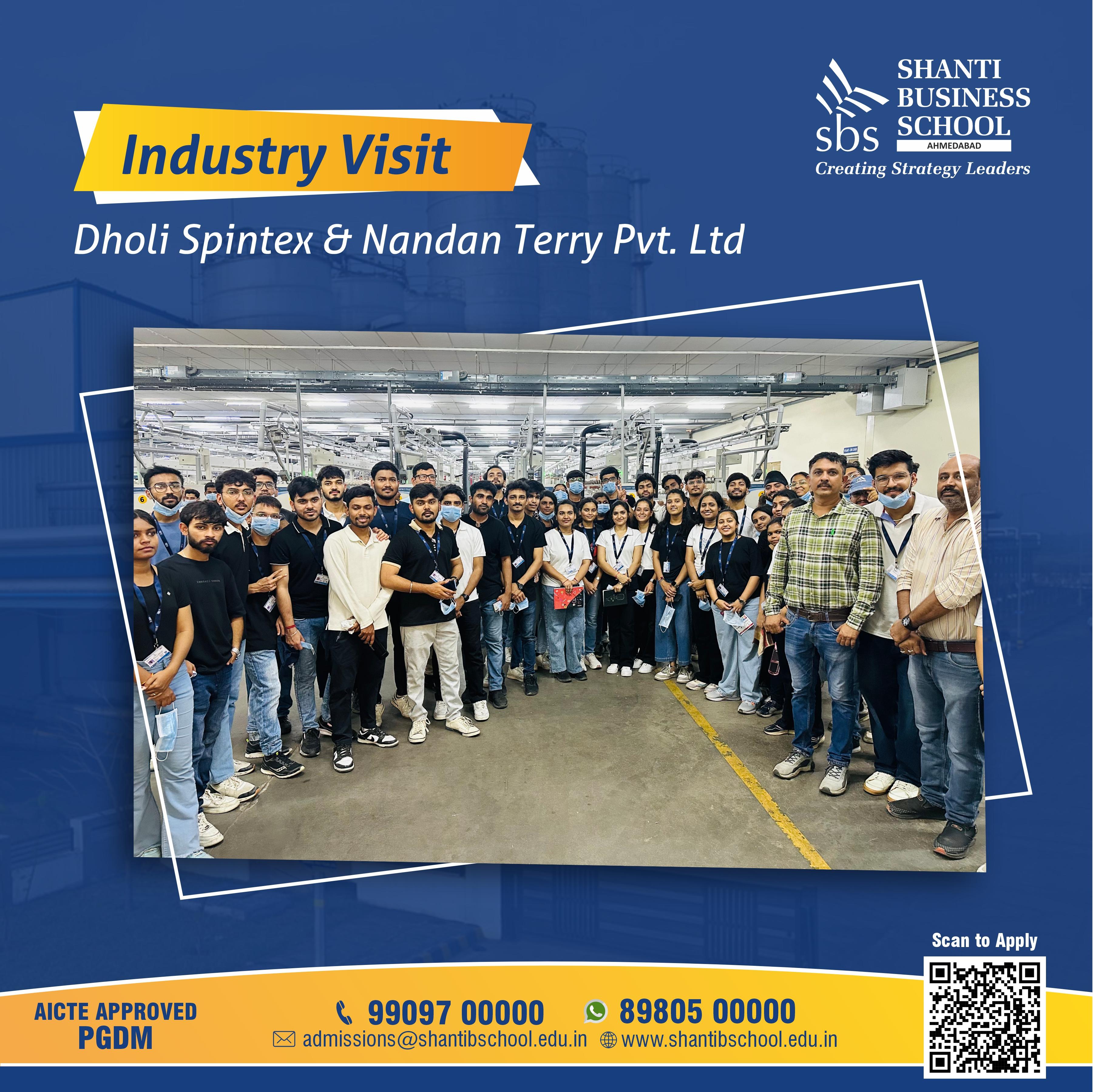 Industry Visit to Nandan Terry & Dholi Spintex