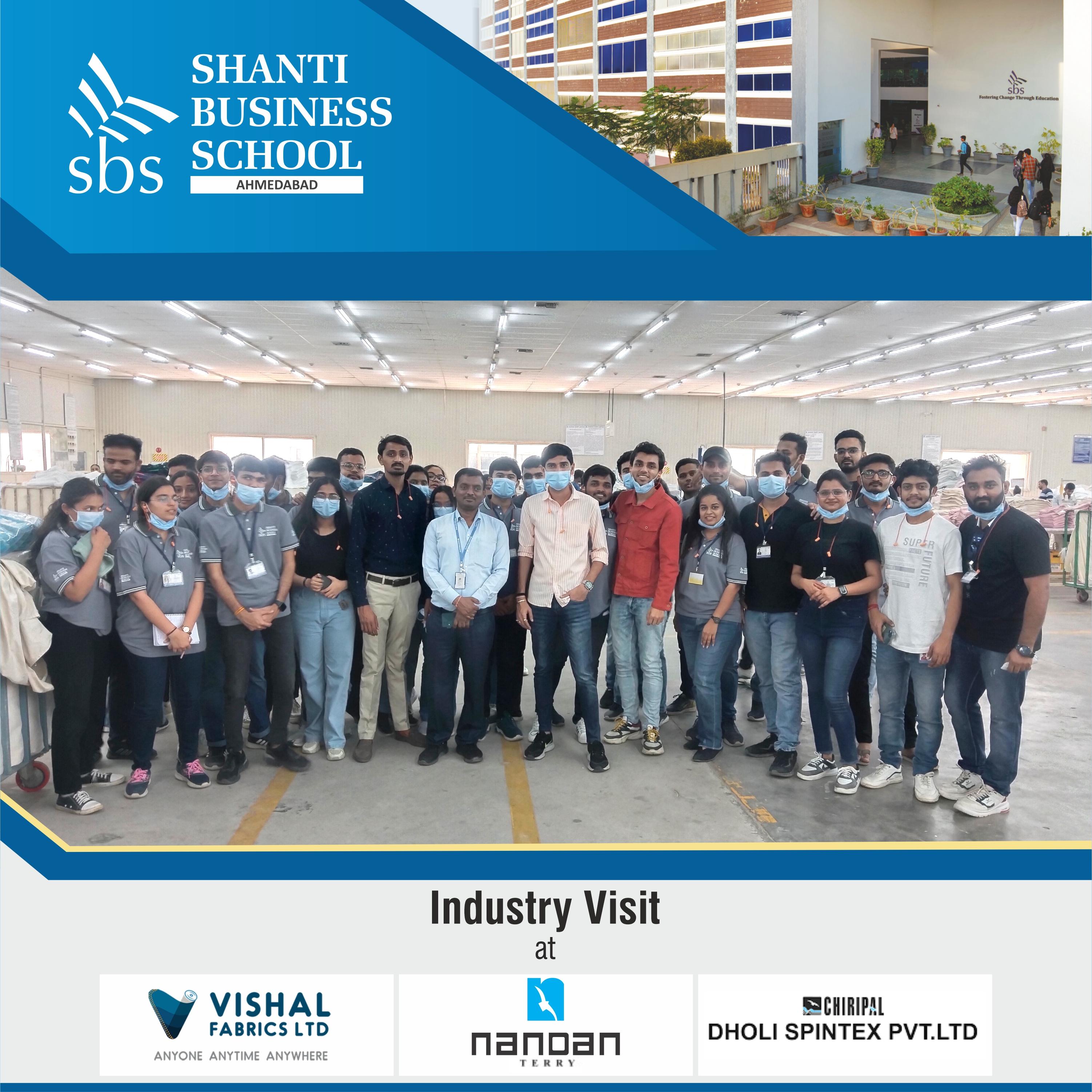 Industrial Visit - Vishal Fabrics, Nandan Terri & Dholi Spintex Pvt. Ltd.