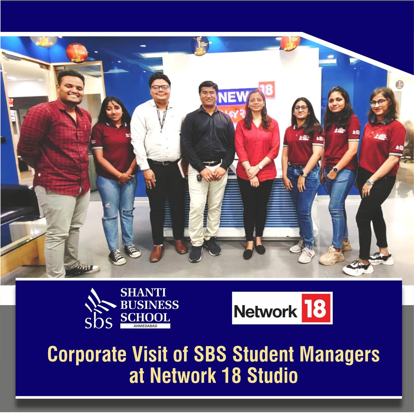 Corporate Visit at Network 18 Studio
