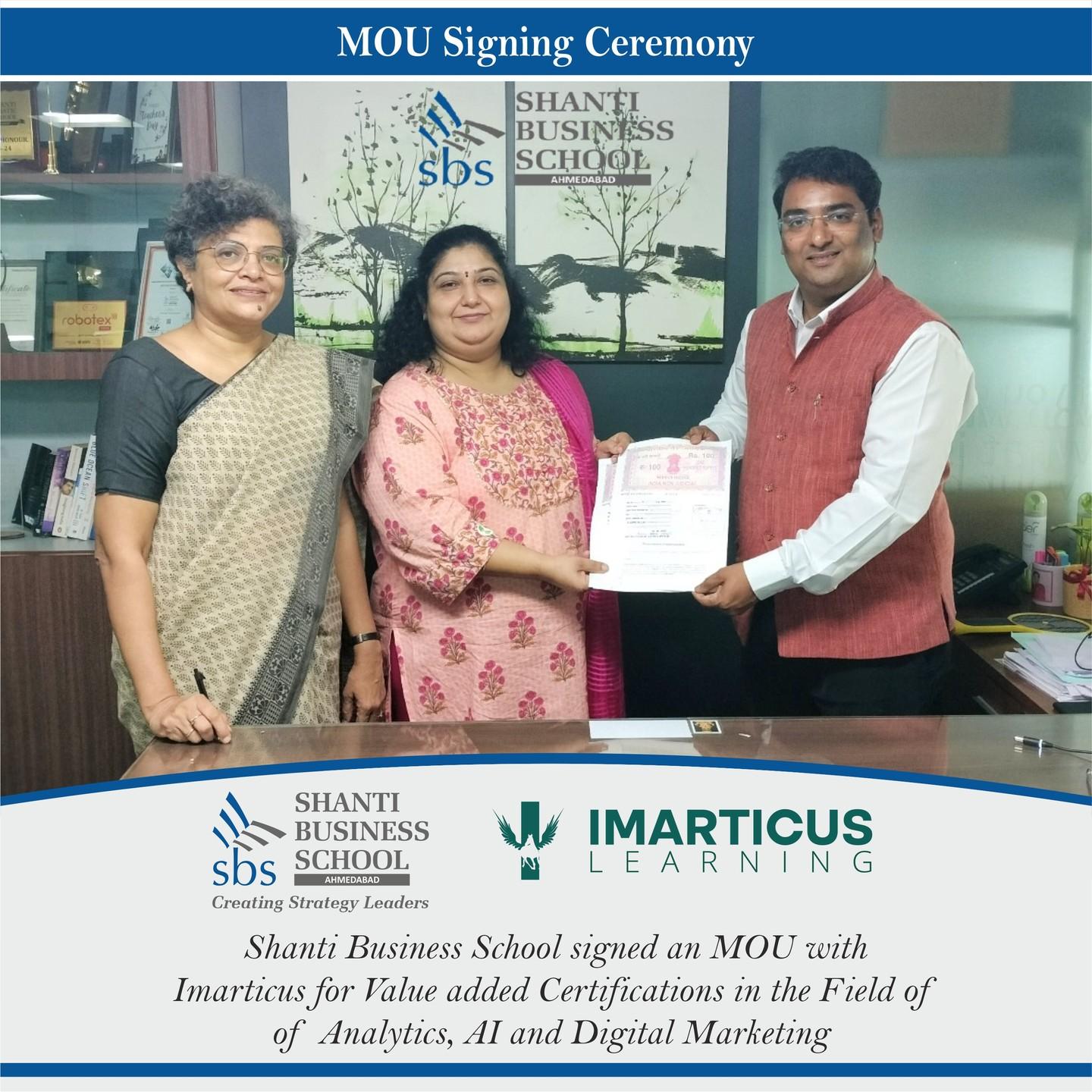 MoU with IMARTICUS Learning